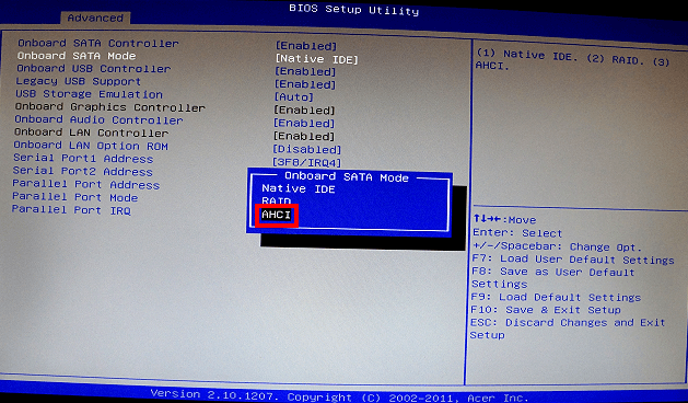 昂达主板装了系统蓝屏0 0000007B